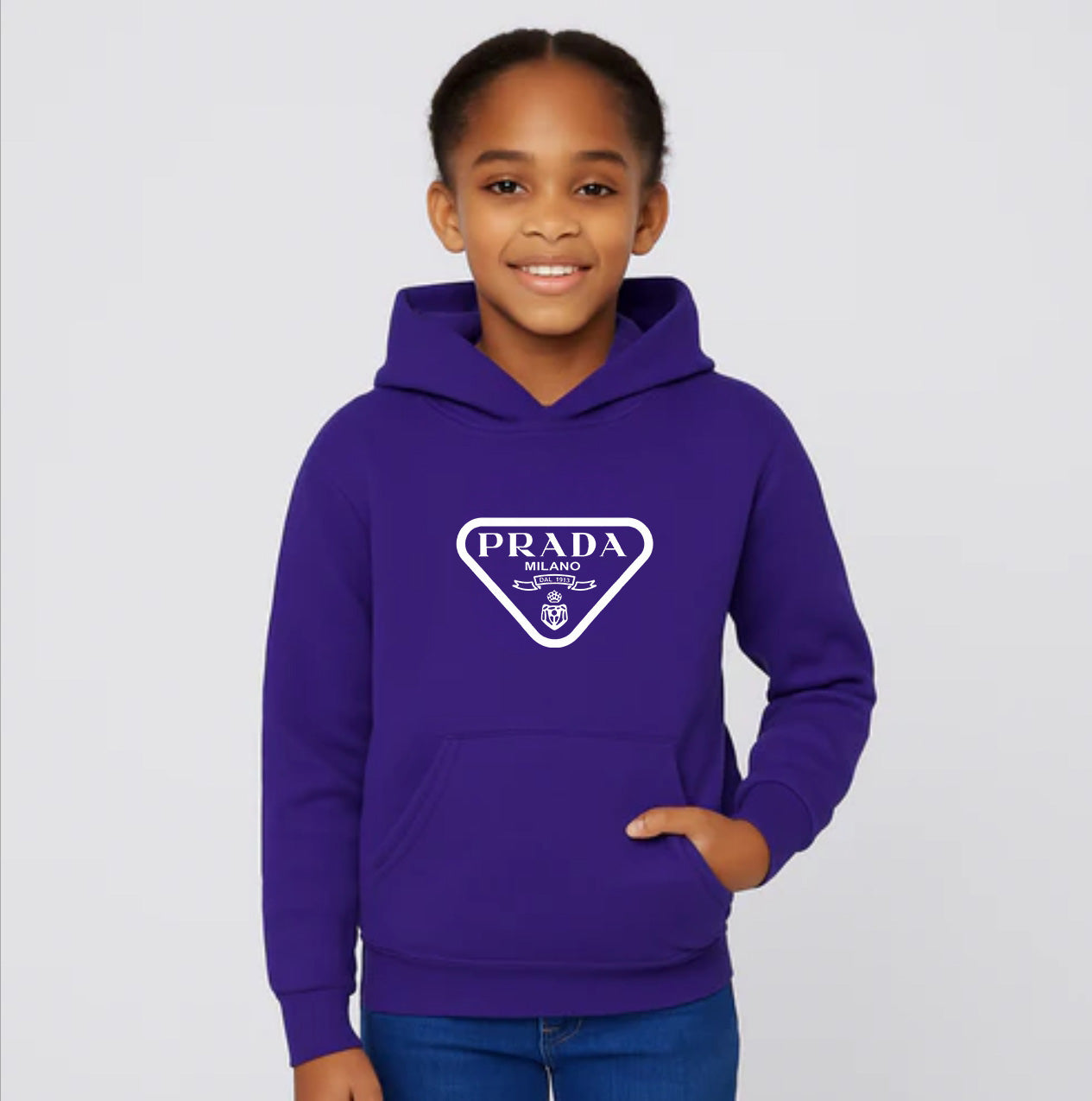 Youth Kids Prada Pullover Hoodie