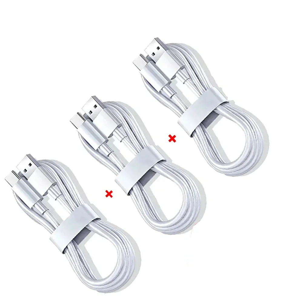 3-Pack 120W USB-C Fast Charging Cables – 10A High-Speed Data Transfer