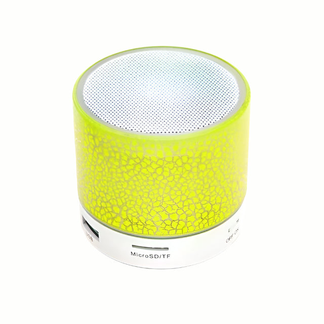 Portable Bluetooth Mini Speaker with Colorful LED Lights | Wireless, TF Card & USB Support | Deep Bass Subwoofer for PC & Phone