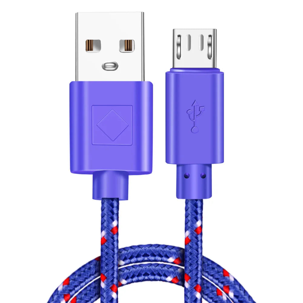 Micro USB Fast Charging Cable | Braided Nylon | 1M, 2M, 3M