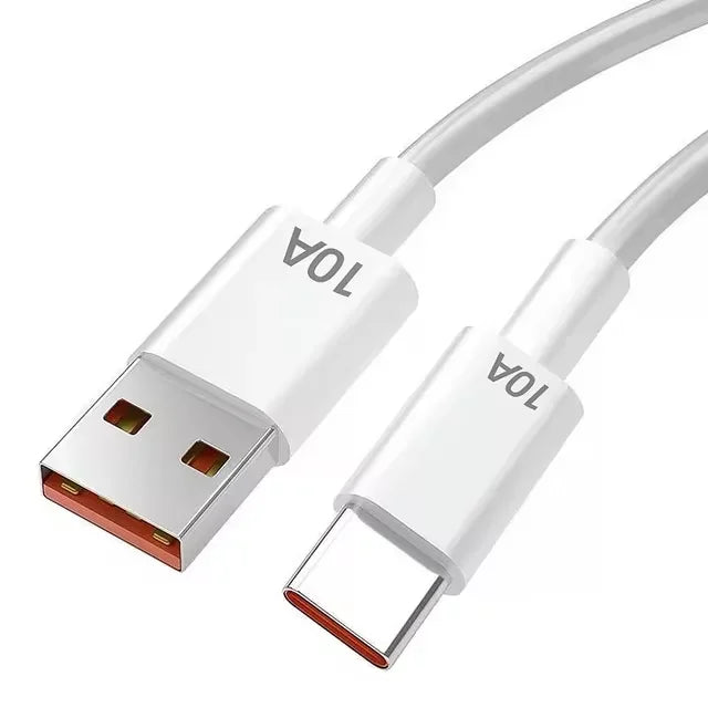 120W 10A USB-C Fast Charging Cable | High-Speed Data Cord for Huawei, Xiaomi & More