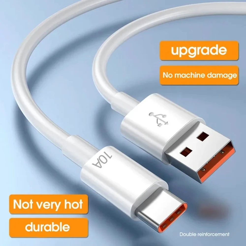 3-Pack 120W USB-C Fast Charging Cables – 10A High-Speed Data Transfer