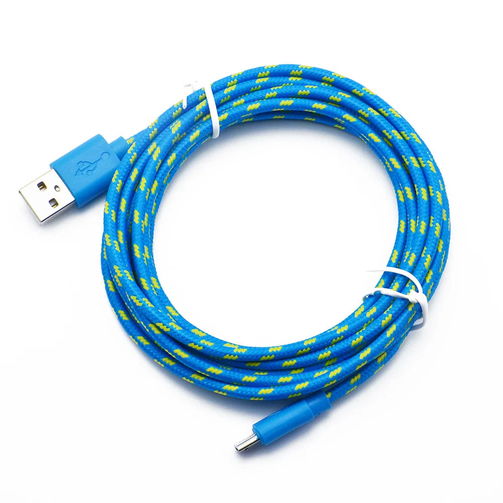 Micro USB Fast Charging Cable | Braided Nylon | 1M, 2M, 3M