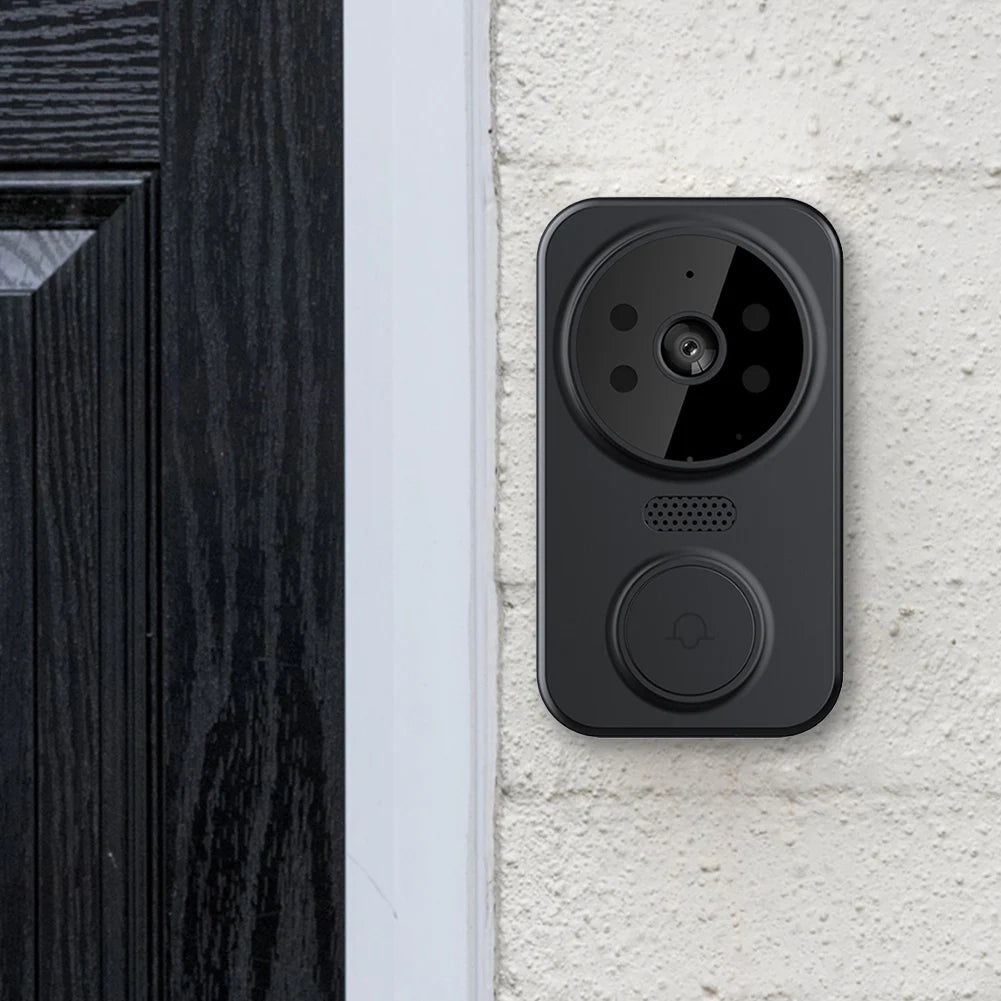 Smart WiFi Video Doorbell with Night Vision, Wireless Intercom, and Motion Detection – Indoor/Outdoor Security Camera