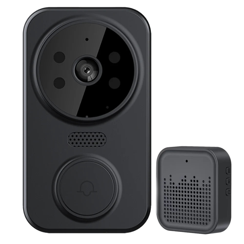 Smart WiFi Video Doorbell with Night Vision, Wireless Intercom, and Motion Detection – Indoor/Outdoor Security Camera