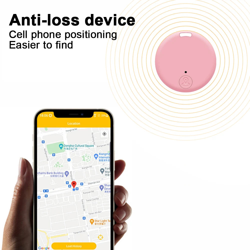 Compact Bluetooth GPS Tracker & Smart Tag – Anti-Lost Device for Keys, Wallets, Bags, and More