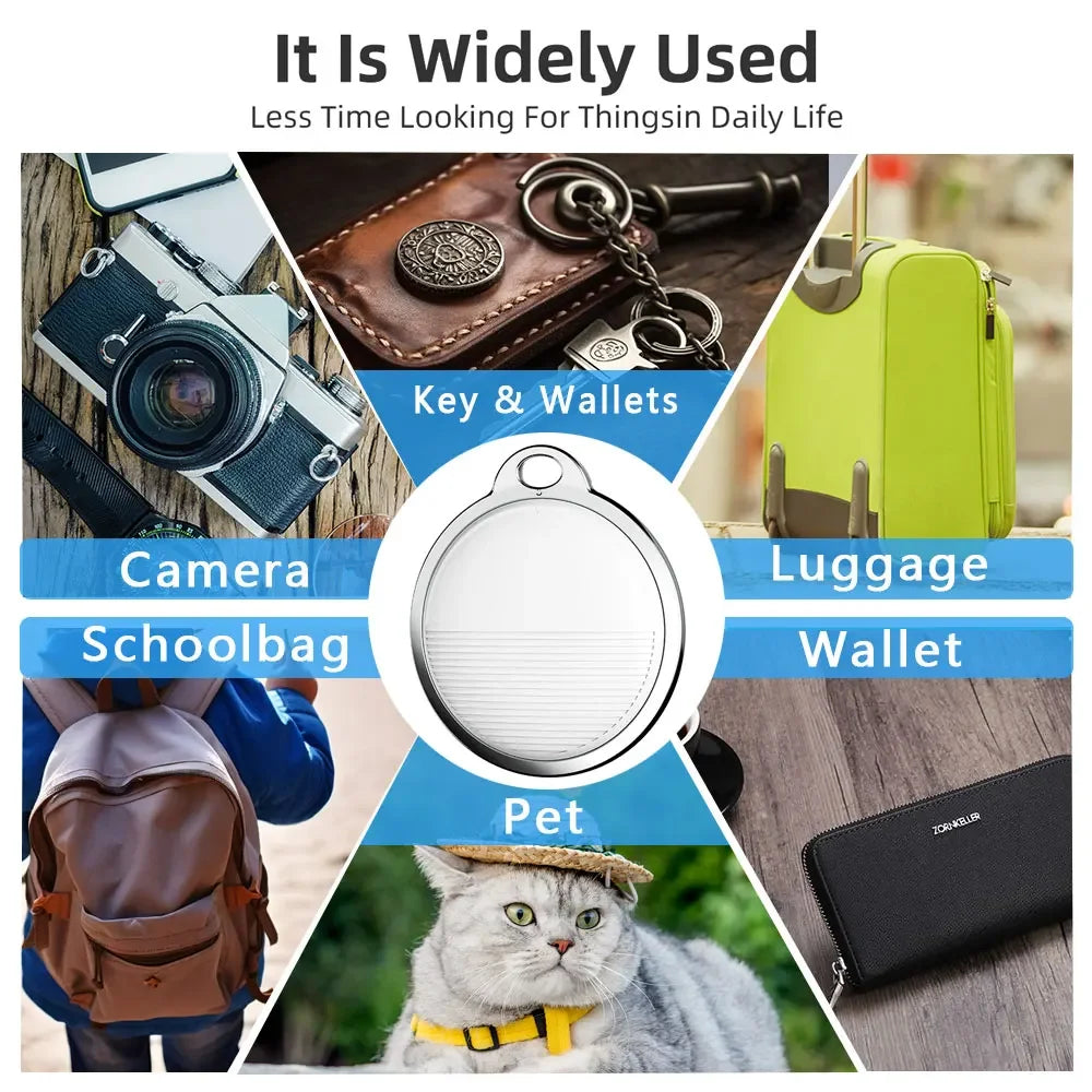 Compact Smart GPS Tracker for Apple Find My – MFi Certified Anti-Lost Tag for Keys, Pets, Kids, and Cars