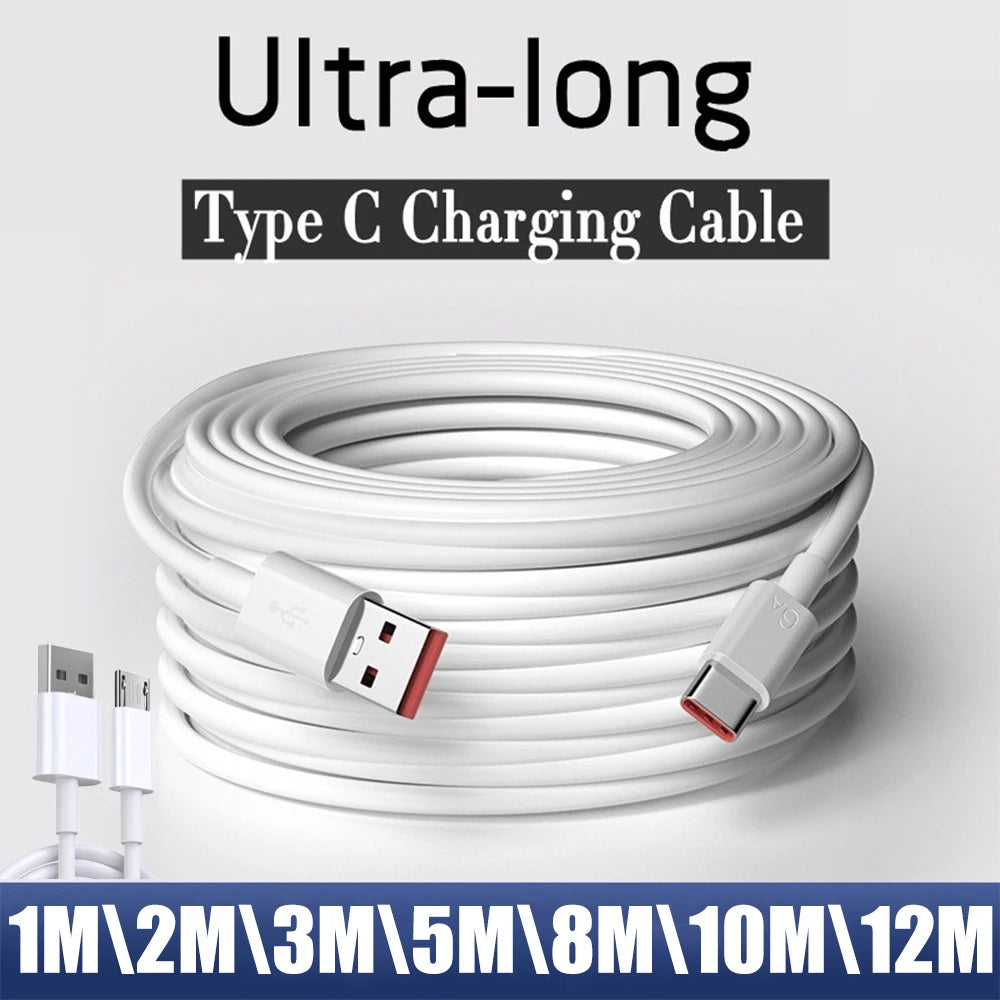 Ultra-Long 66W USB-C Fast Charging Cable | 1M-12M
