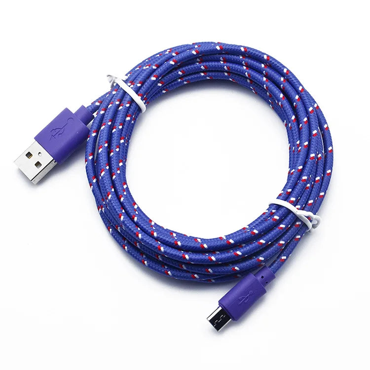Micro USB Fast Charging Cable | Braided Nylon | 1M, 2M, 3M