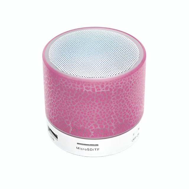 Portable Bluetooth Mini Speaker with Colorful LED Lights | Wireless, TF Card & USB Support | Deep Bass Subwoofer for PC & Phone