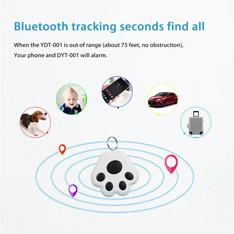 Smart Mini GPS Tracker – Key, Kids, Bag, Pet Locator & Bluetooth Anti-Lost Device for iOS/Android