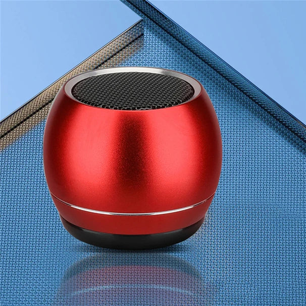 TWS Mini Bluetooth Speaker – Portable Wireless Stereo, Heavy Bass Subwoofer, Gun Metal Design for Outdoor & Travel