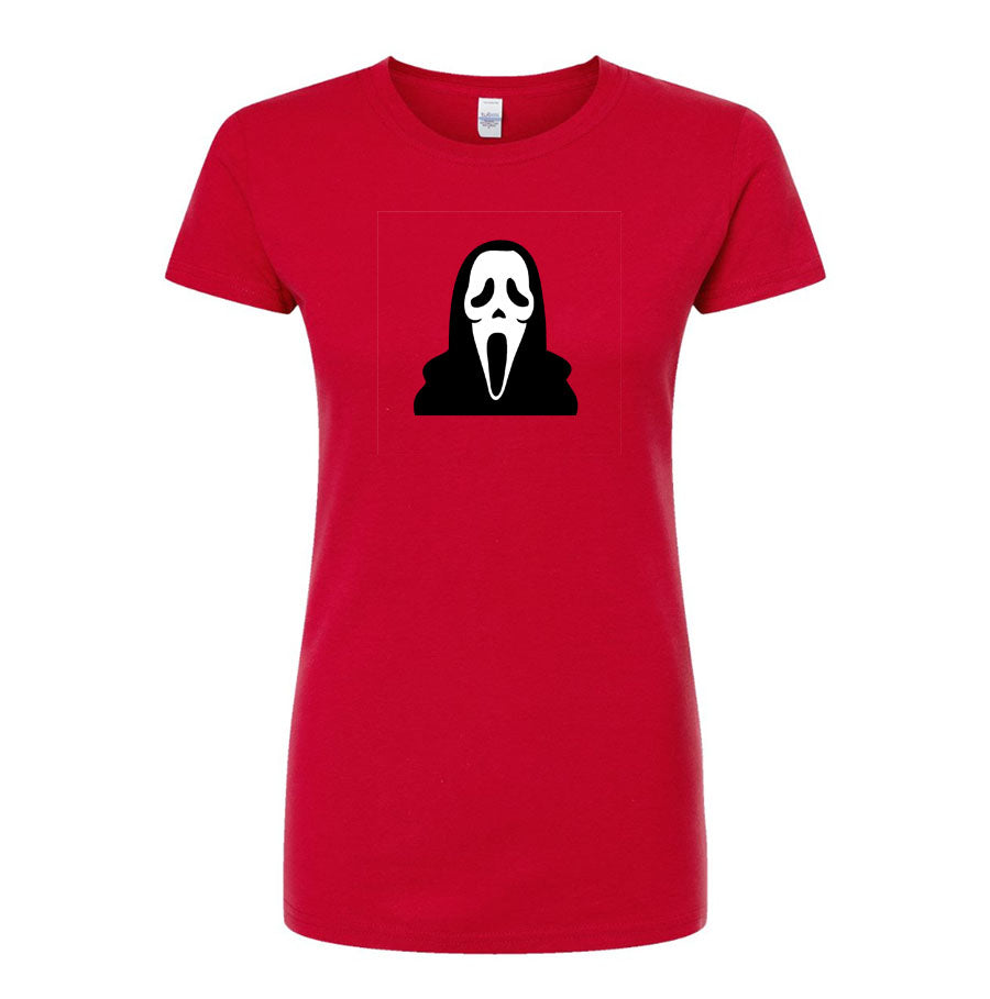 Women's Scream Ghostface Round Neck T-Shirt