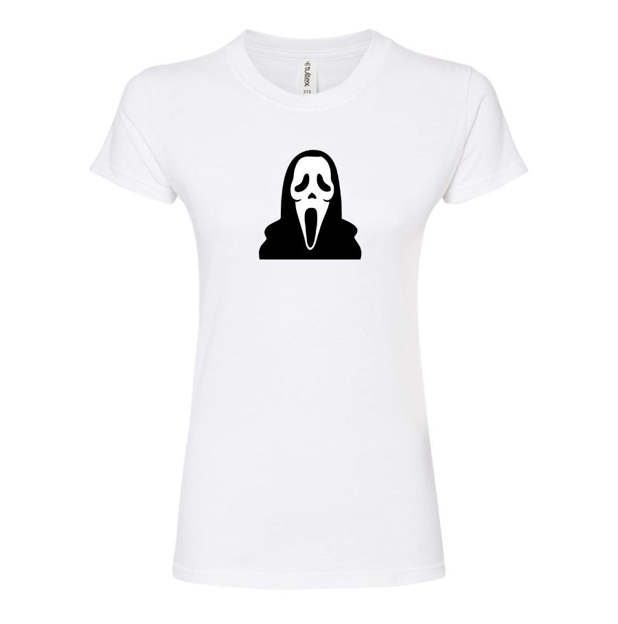 Women's Scream Ghostface Round Neck T-Shirt