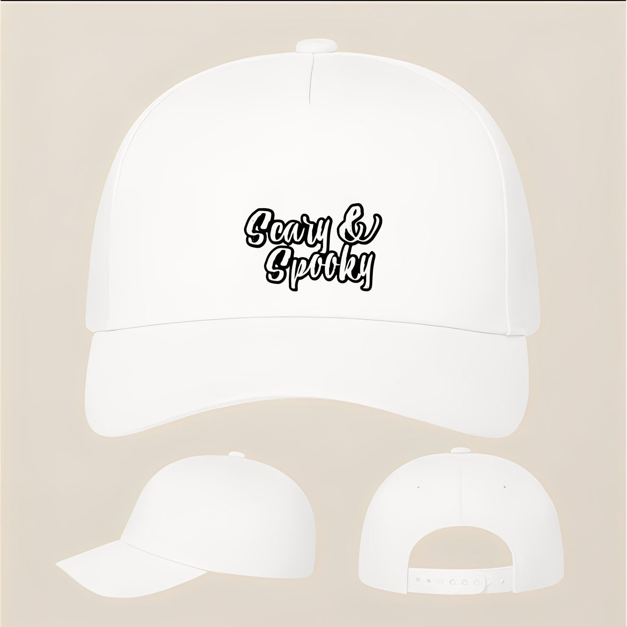 Scary & Spooky Five Panel Twill Snapback Cap