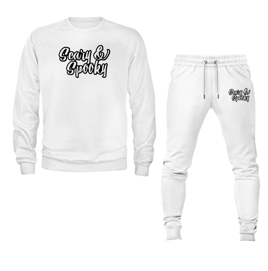 Men's Scary & Spooky Crewneck Sweatshirt Joggers Suit