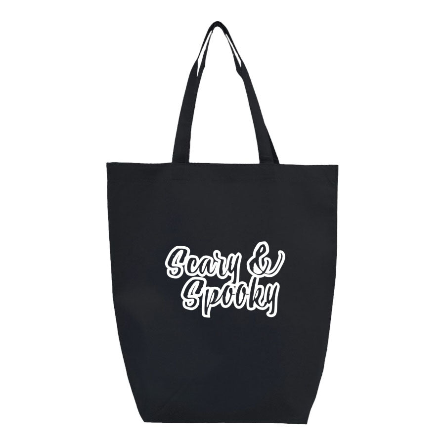 Scary & Spooky Q-Tees - Non-Woven Gusset Bottom Tote - Q1251