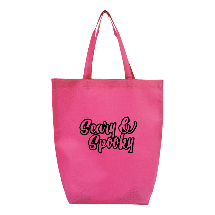Scary & Spooky Q-Tees - Non-Woven Gusset Bottom Tote - Q1251
