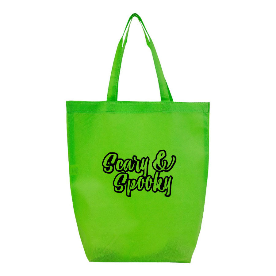 Scary & Spooky Q-Tees - Non-Woven Gusset Bottom Tote - Q1251