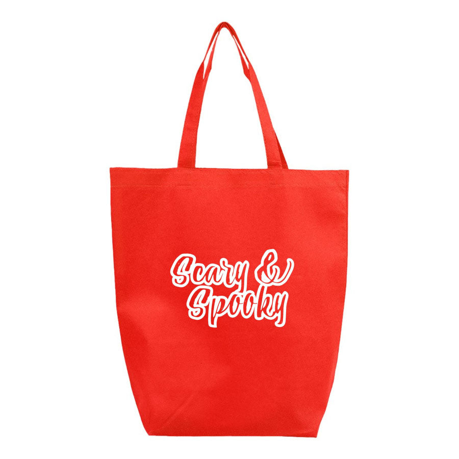 Scary & Spooky Q-Tees - Non-Woven Gusset Bottom Tote - Q1251