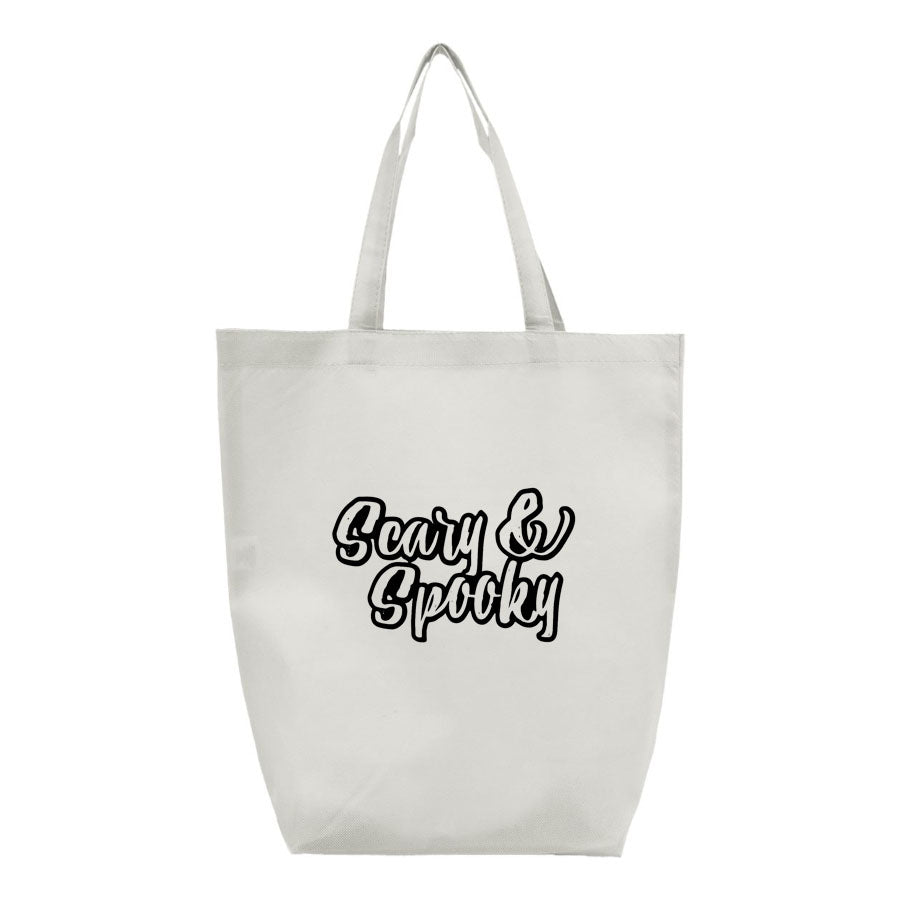 Scary & Spooky Q-Tees - Non-Woven Gusset Bottom Tote - Q1251