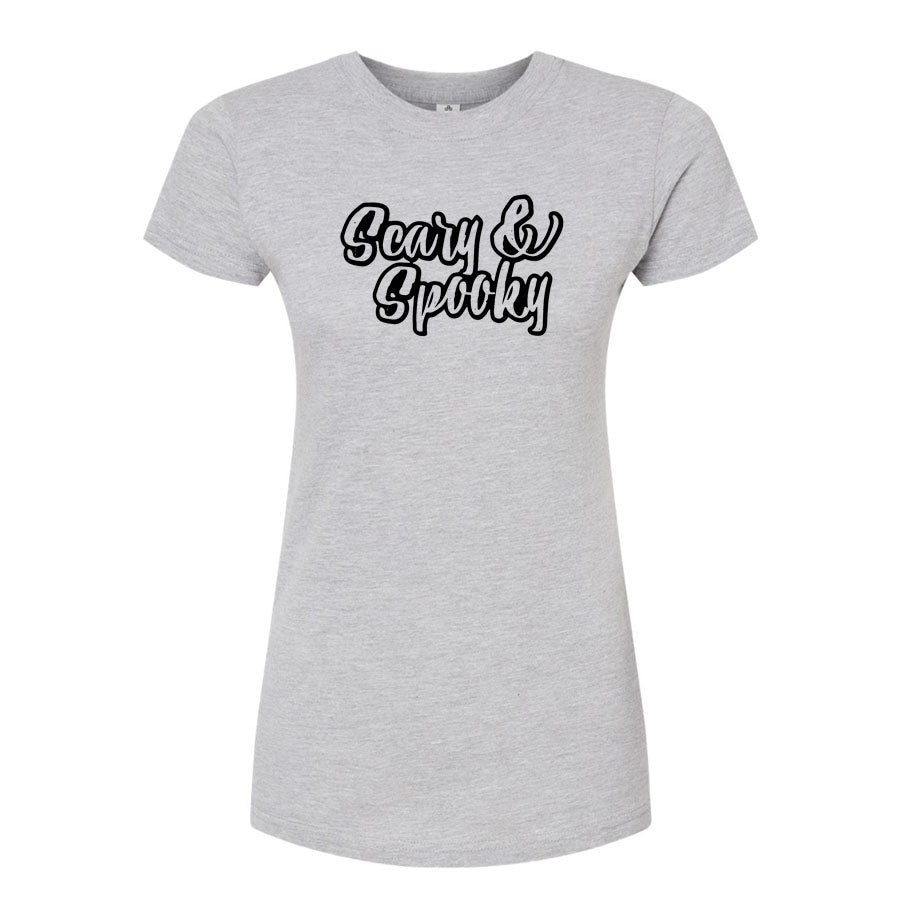 Women's Scary & Spooky Round Neck T-Shirt