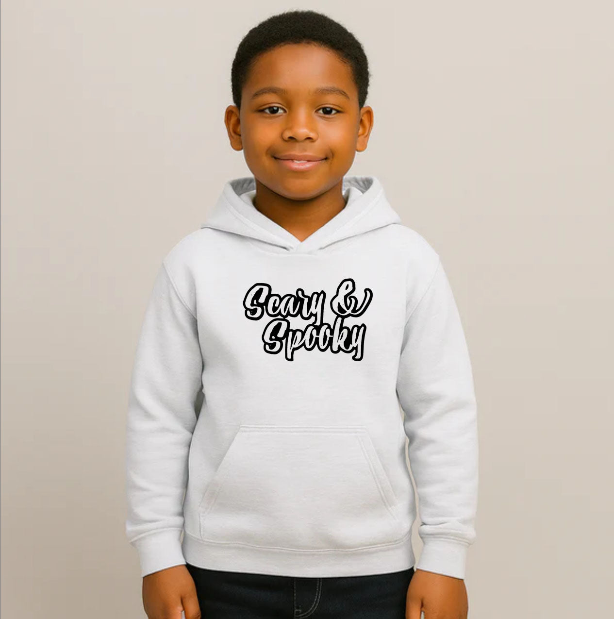 Youth Kids Scary & Spooky Pullover Hoodie