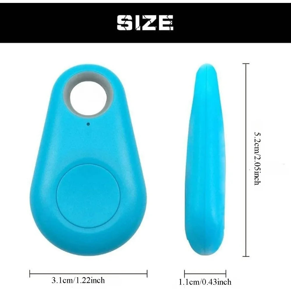 Wireless Bluetooth GPS Tracker for Pets, Keys, Wallets & Valuables - Anti-Lost Locator Compatible with Apple & Android Devices