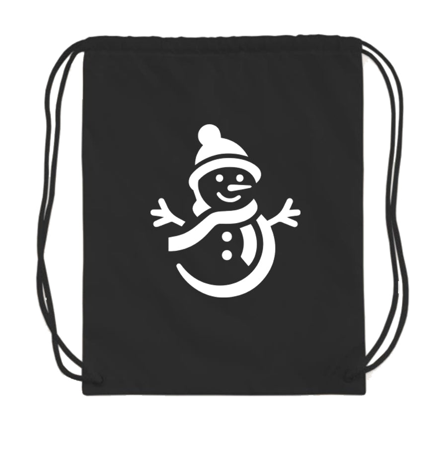 Snowman Drawstring Bag
