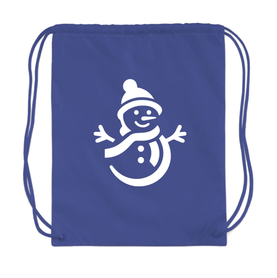 Snowman Drawstring Bag