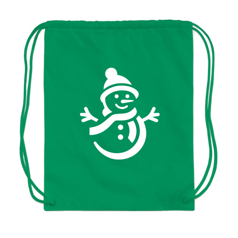 Snowman Drawstring Bag