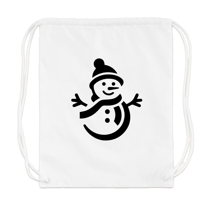 Snowman Drawstring Bag