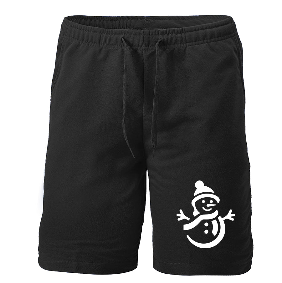 Men's Snowman Athletic Fleece Shorts