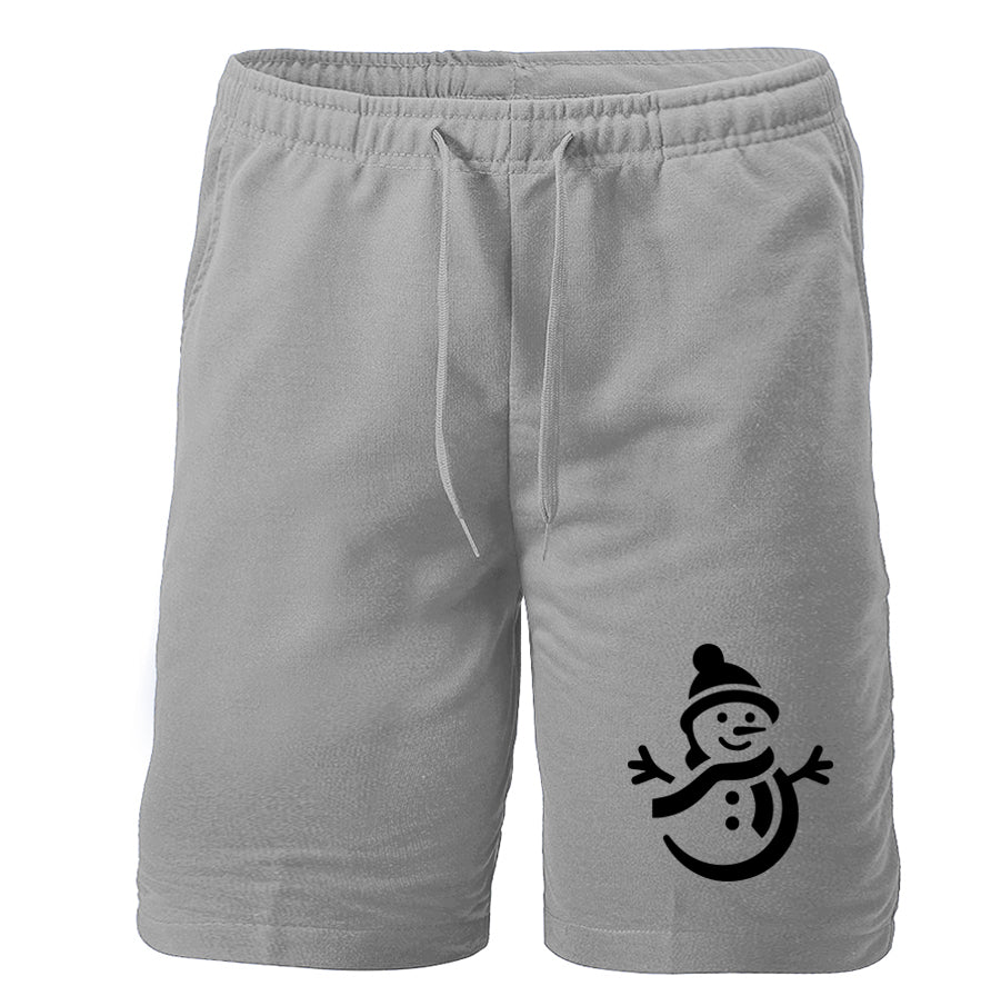 Men's Snowman Athletic Fleece Shorts