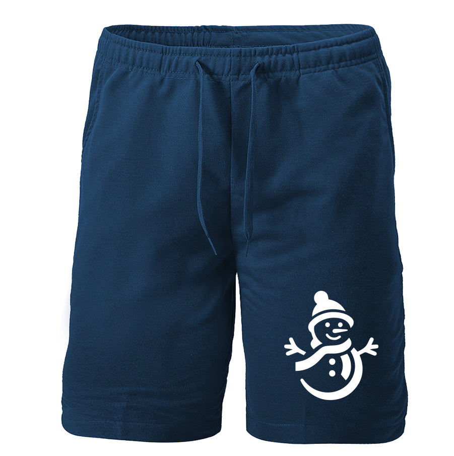 Men's Snowman Athletic Fleece Shorts