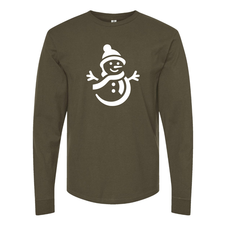 Men's Snowman Long Sleeve T-Shirt