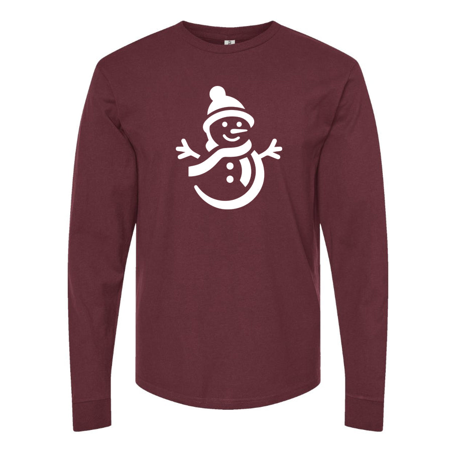 Men's Snowman Long Sleeve T-Shirt