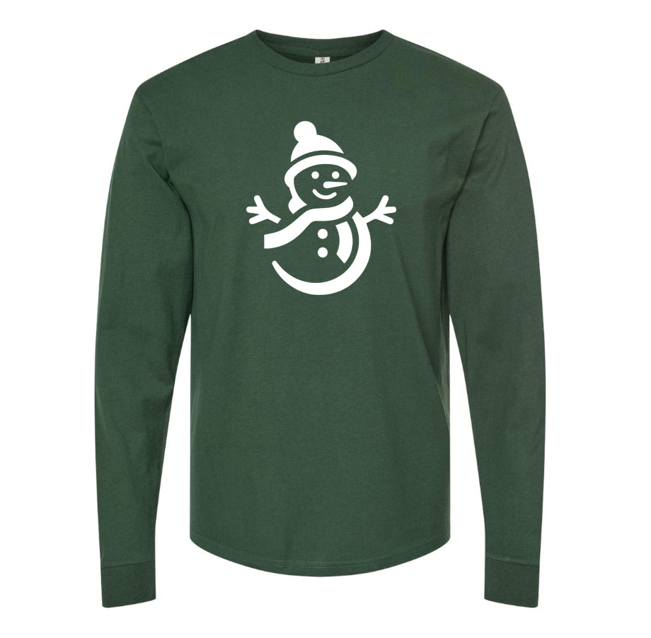 Men's Snowman Long Sleeve T-Shirt