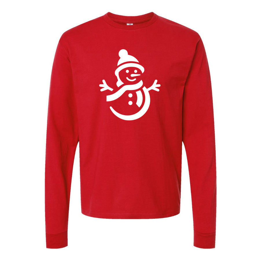 Men's Snowman Long Sleeve T-Shirt