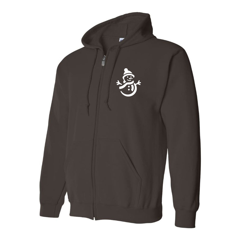 Men's Snowman Zipper Hoodie