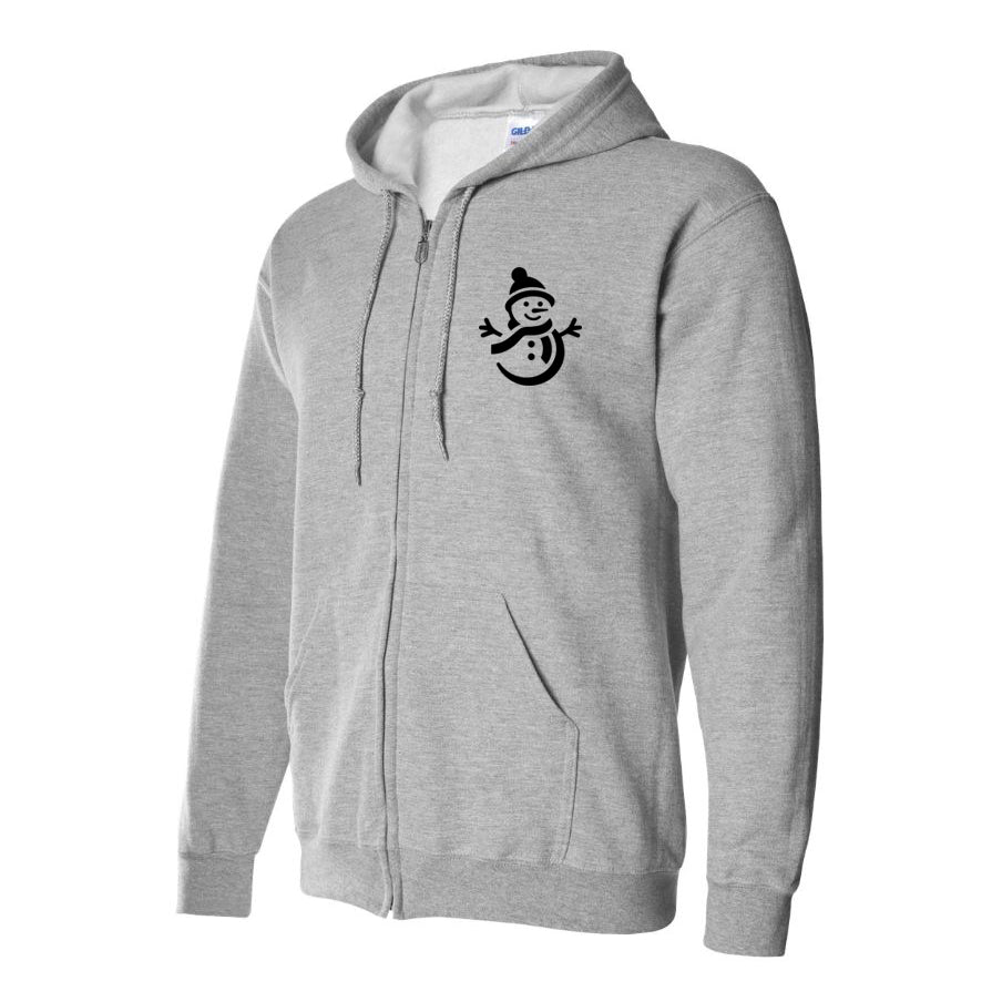 Men's Snowman Zipper Hoodie