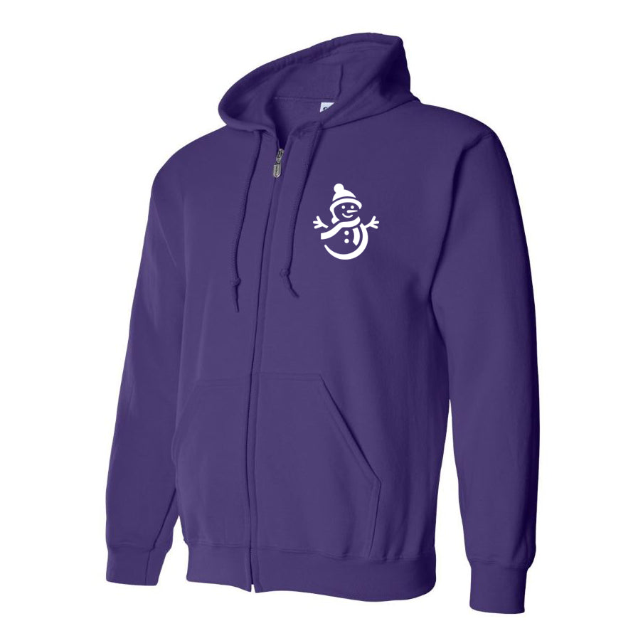 Men's Snowman Zipper Hoodie