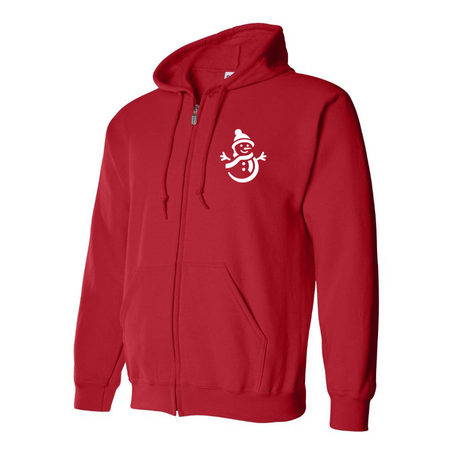 Men's Snowman Zipper Hoodie