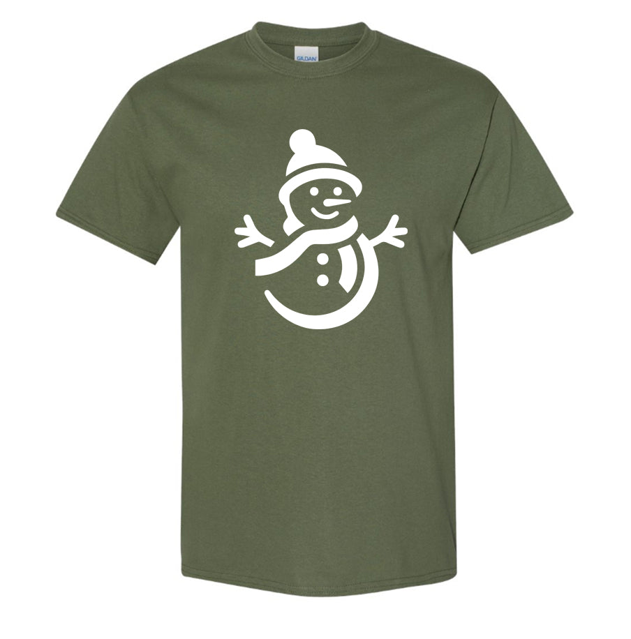 Men's Snowman Cotton T-Shirt