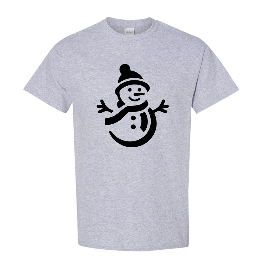 Men's Snowman Cotton T-Shirt