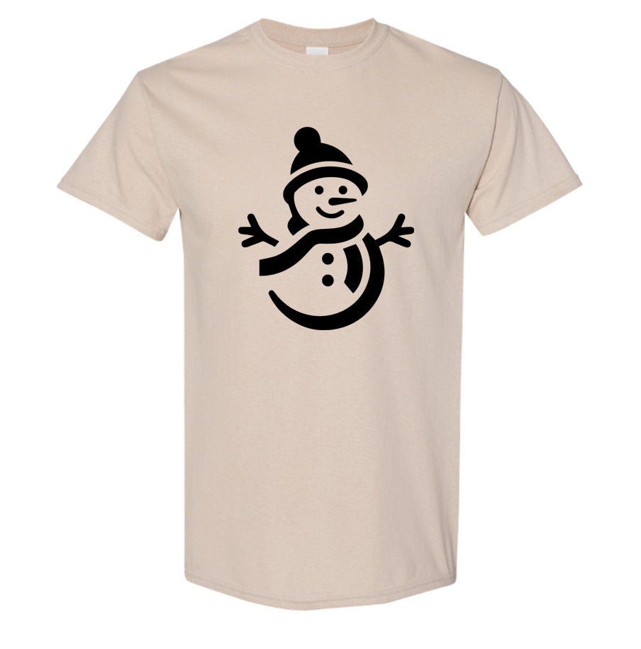 Men's Snowman Cotton T-Shirt