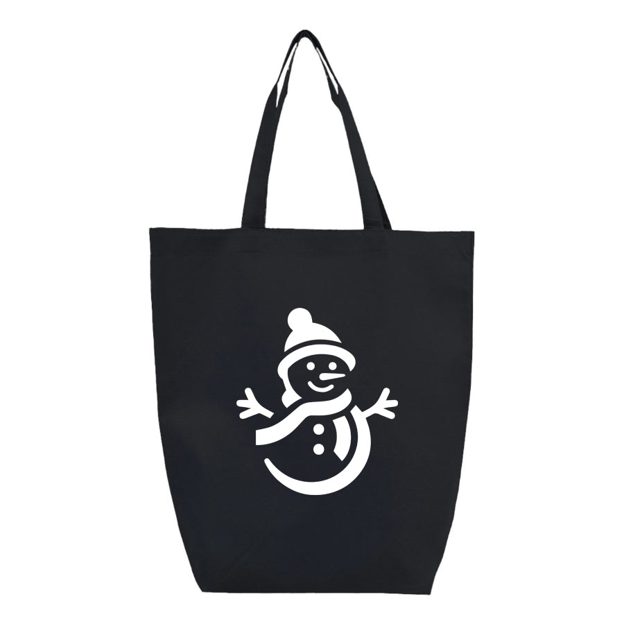 Snowman Q-Tees - Non-Woven Gusset Bottom Tote - Q1251
