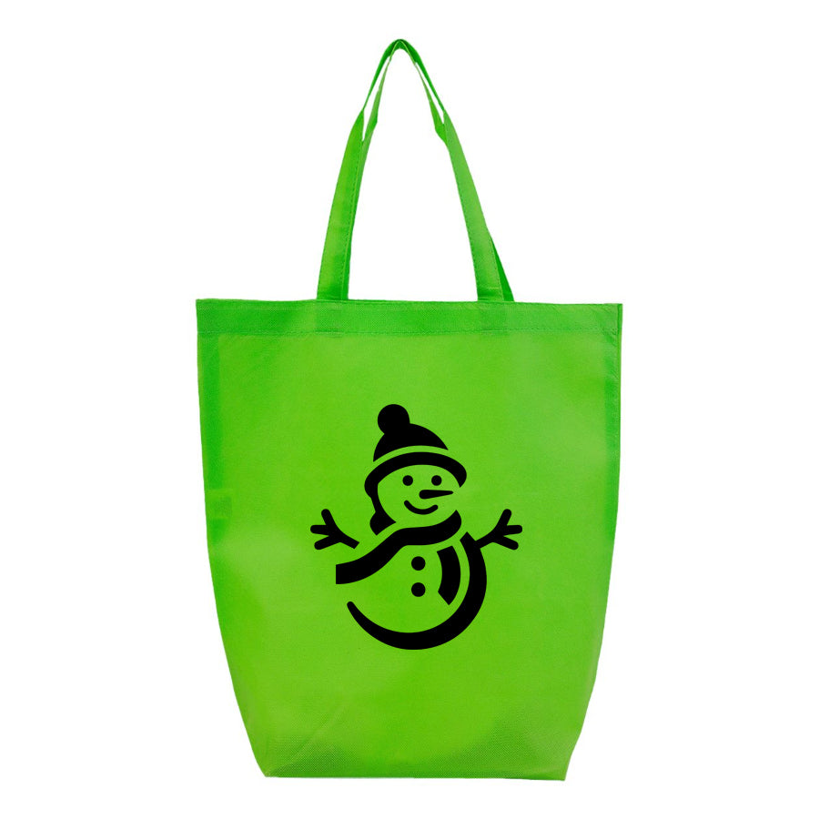 Snowman Q-Tees - Non-Woven Gusset Bottom Tote - Q1251