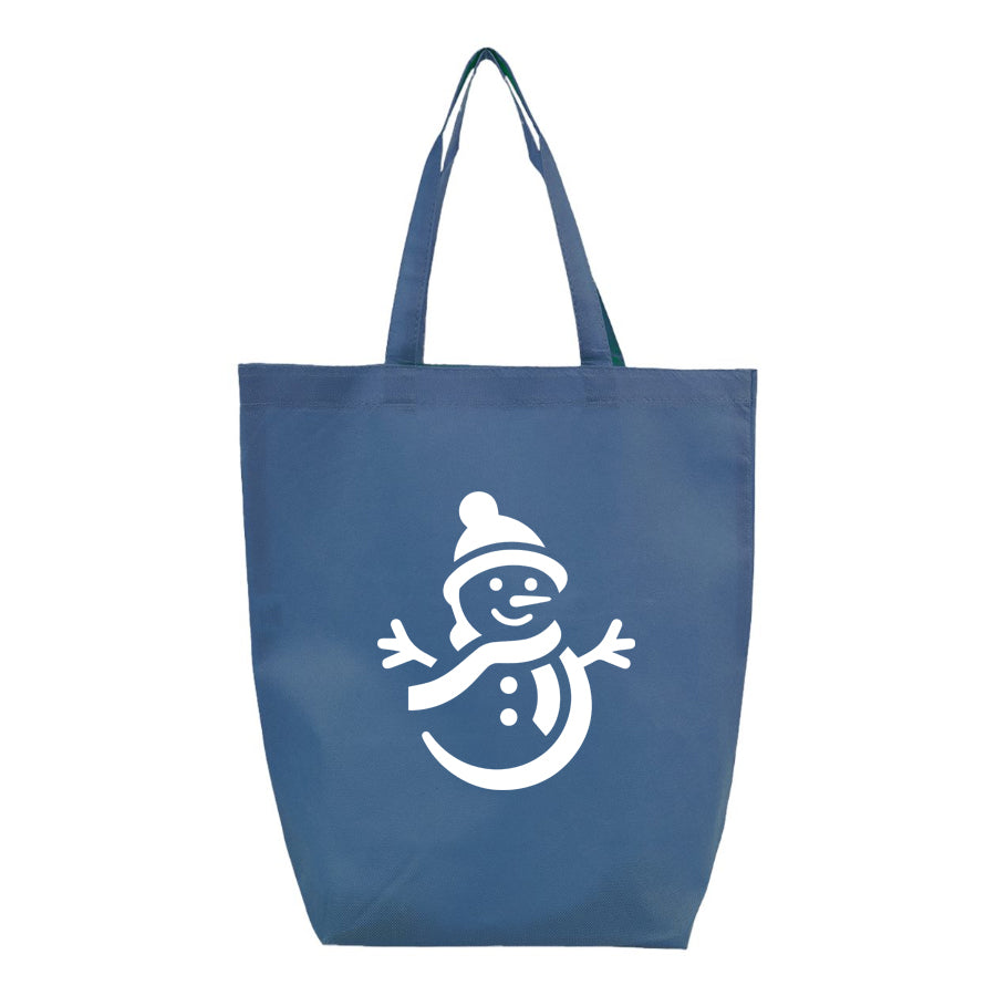 Snowman Q-Tees - Non-Woven Gusset Bottom Tote - Q1251