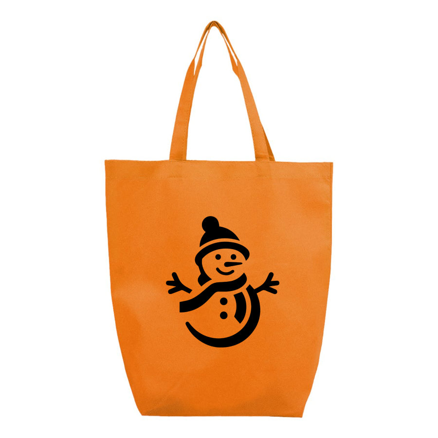 Snowman Q-Tees - Non-Woven Gusset Bottom Tote - Q1251
